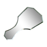 Bevelled hand mirror