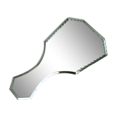 Bevelled hand mirror