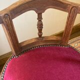 Burgundy church chair