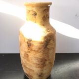 Vase st clément ref 9218 céramique beige France vintage