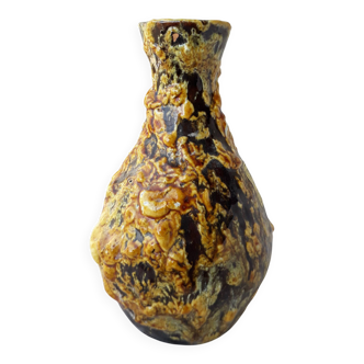 Ceramic fat lava vase