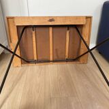 Vintage folding desk in wood and metal – 1960s