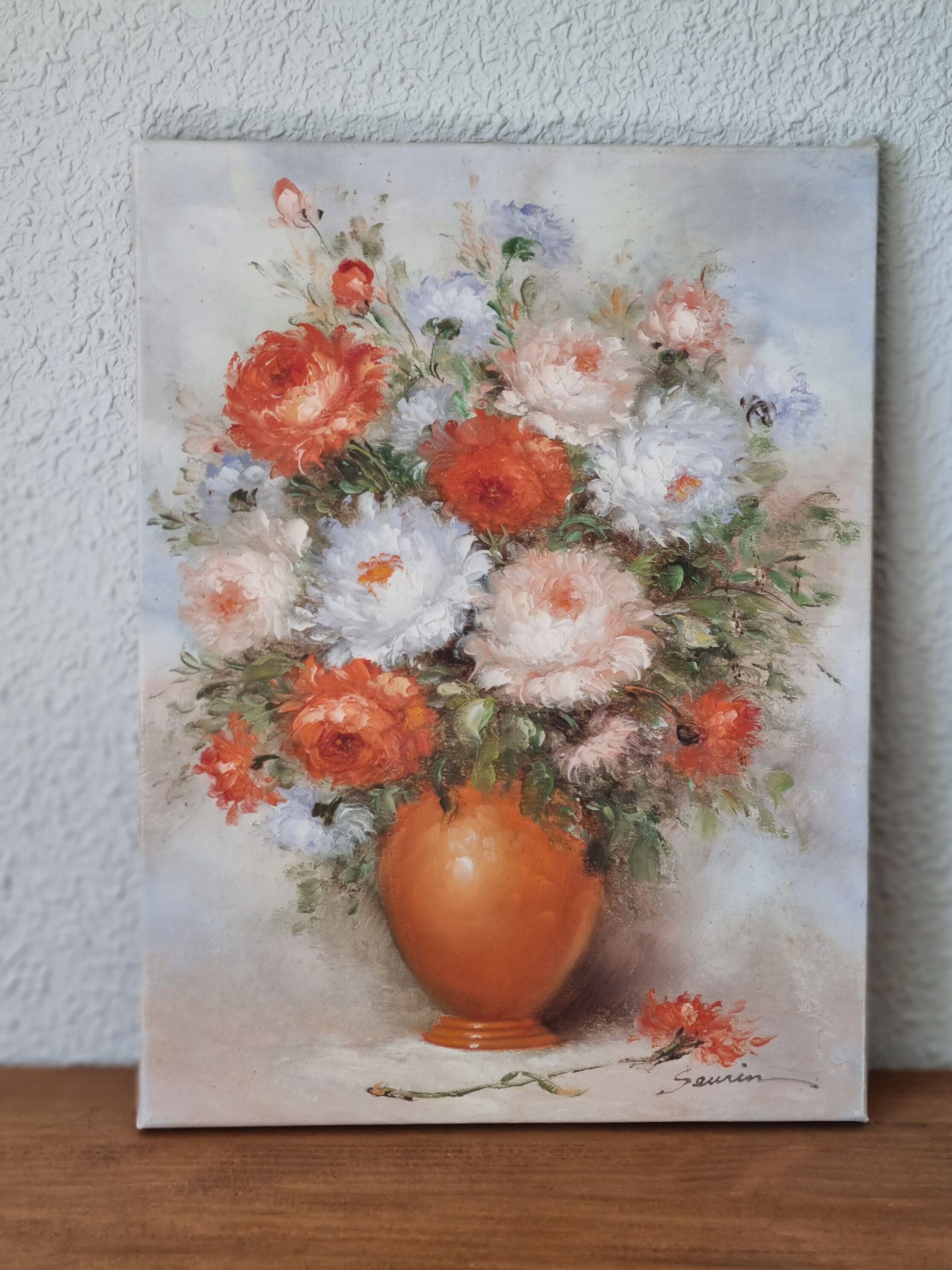 Peinture à l'huile sur toile bouquets de fleurs