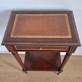 Pedestal table bedside Louis XVI mahogany style