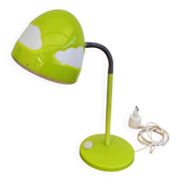 IKEA SKOJIG green desk lamp with vintage cloud pattern
