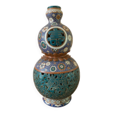 Vase cloisonné en forme de courge