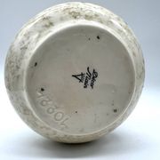Vase vintage en céramique signé Roy – Décor Main – Années 60/70
