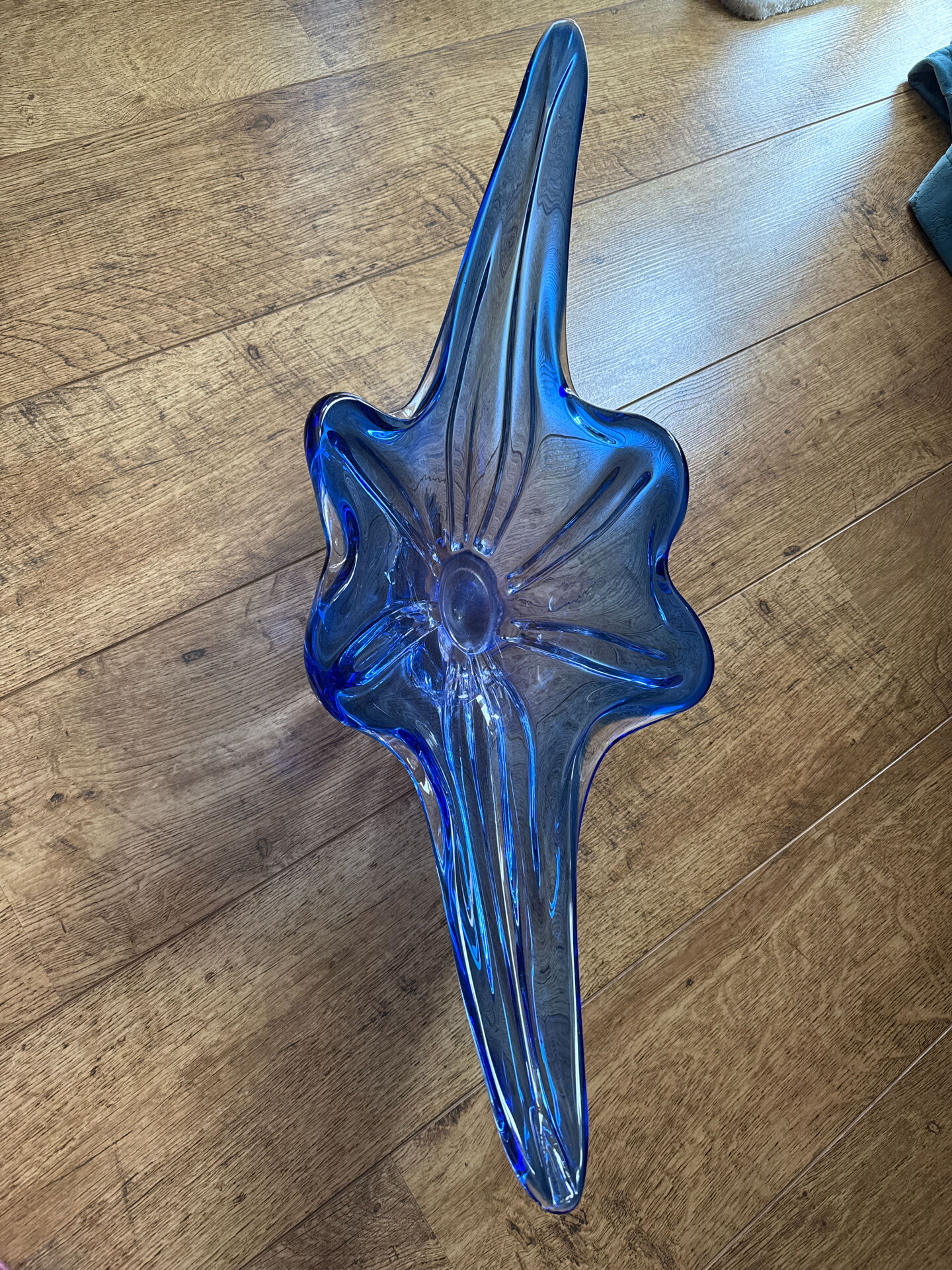 Blue Murano table vase
