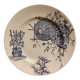 French vintage plate, R. Lafitte, Terre de Fer, Salins