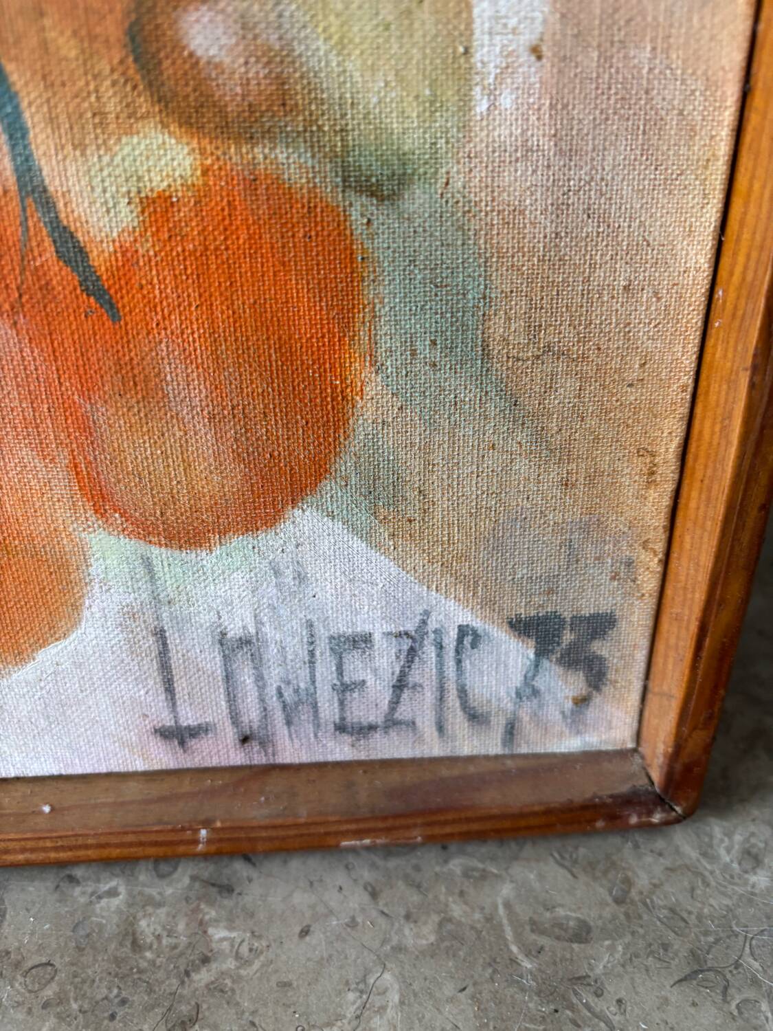 Signed still life from 1971