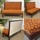 1930s bistro bench, upholstery and fabric completely redone.