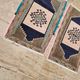 Set of 2 vintage handmade Turkish rugs 51x82 cm