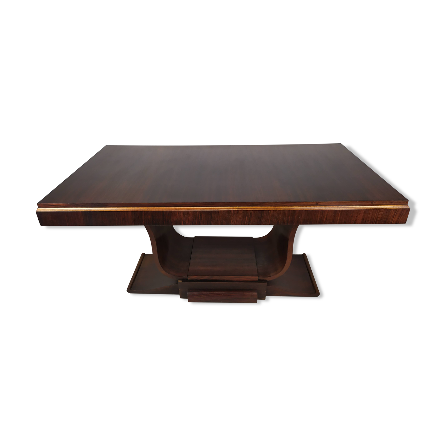 Table berceau art déco palissandre