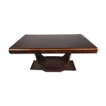 Table berceau art déco palissandre