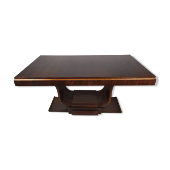 Rosewood art deco cradle table