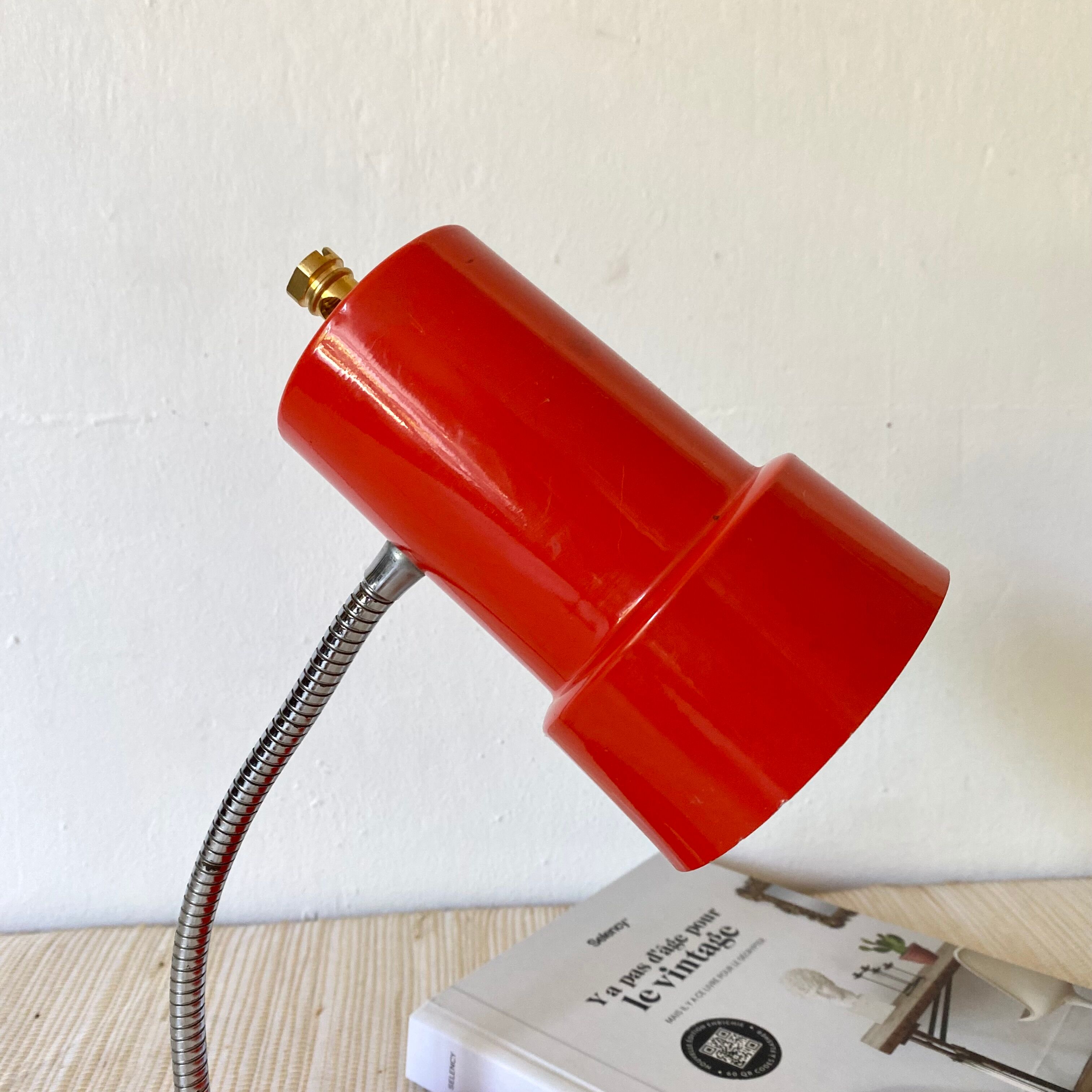 Vintage desk casserole lamp, 70s