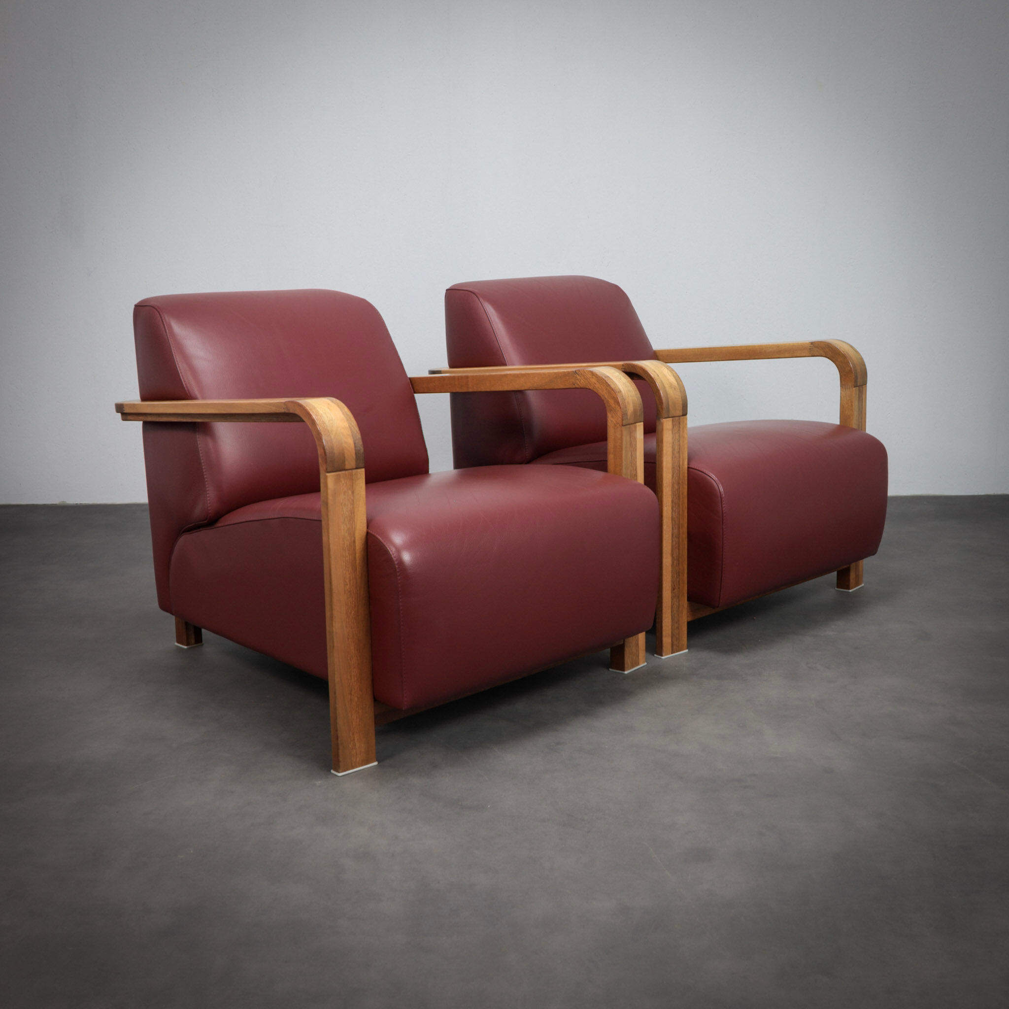 Pair of Hemingway lounge chairs by Hugo de Ruiter, Netherlands, 1990s