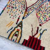 Handmade wool Berber rug 260 X 160 CM