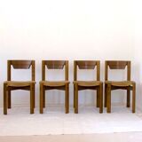 Ensemble de 4 chaises dans l'esprit Silvio Coppola