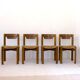 Ensemble de 4 chaises dans l'esprit Silvio Coppola