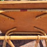 1960 signed rattan coffee table