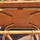 Table basse rotin 1960 signée