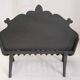 Old cast iron log holder andiron fireplace cornucopia pine cone