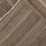 10x13 Turkish Brown & Bronze Handmade Kilim Rug, 303x386Cm