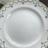 Iron clay dishes, Longwy, Violetta collection