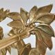 Pair of candlesticks solid brass vintage flowers
