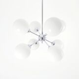 Sputnik chandelier glass and chrome