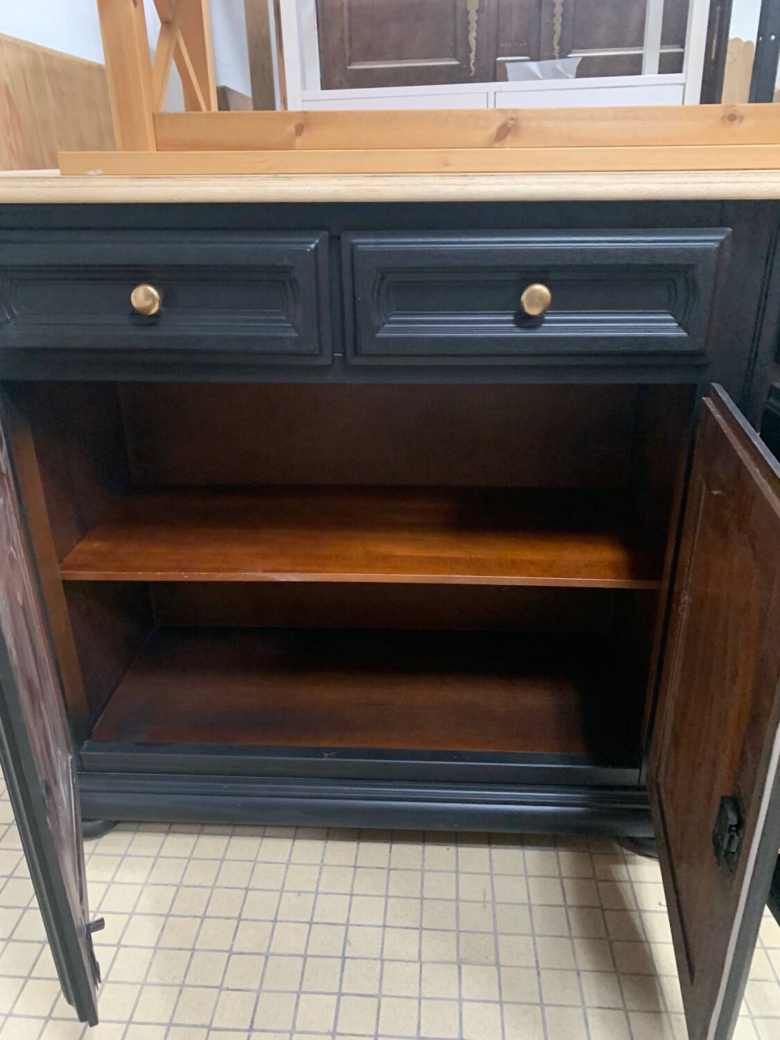 Old industrial sideboard revamped