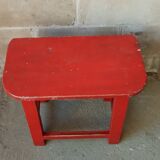 Red pine stool