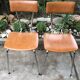 Vintage chrome and leatherette chairs