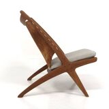"Krysset / The Cross Chair" armchair Fredrik Kayser, Gustav Bahus, Norway, 1960
