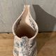 Antique English earthenware water jug, Floral Furnivals England