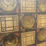 Double wood and glass closet doors