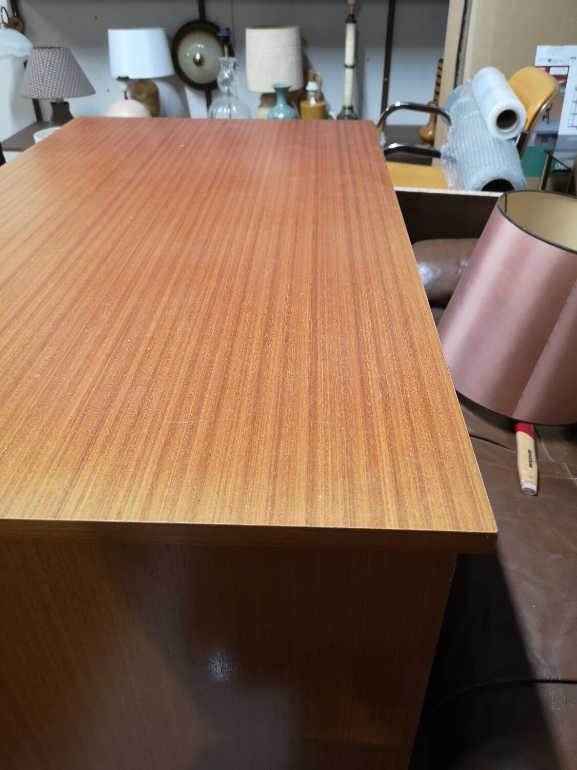 Wooden desk in the 60s