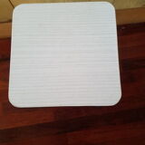 White stool in formica of 1970