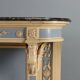Console ancienne de style néoclassique en bois sculpté, XIXe siècle