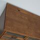 Vintage Dutch oak haberdashery shop cabinet, 1930s