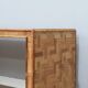 1970s minimalist bamboo & rattan bench by Vivai del Sud