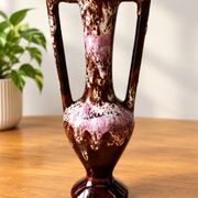 Vintage Vallauris vase in glazed ceramic