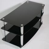 True vintage roll phono chest of drawers sideboard glass shelf 80s