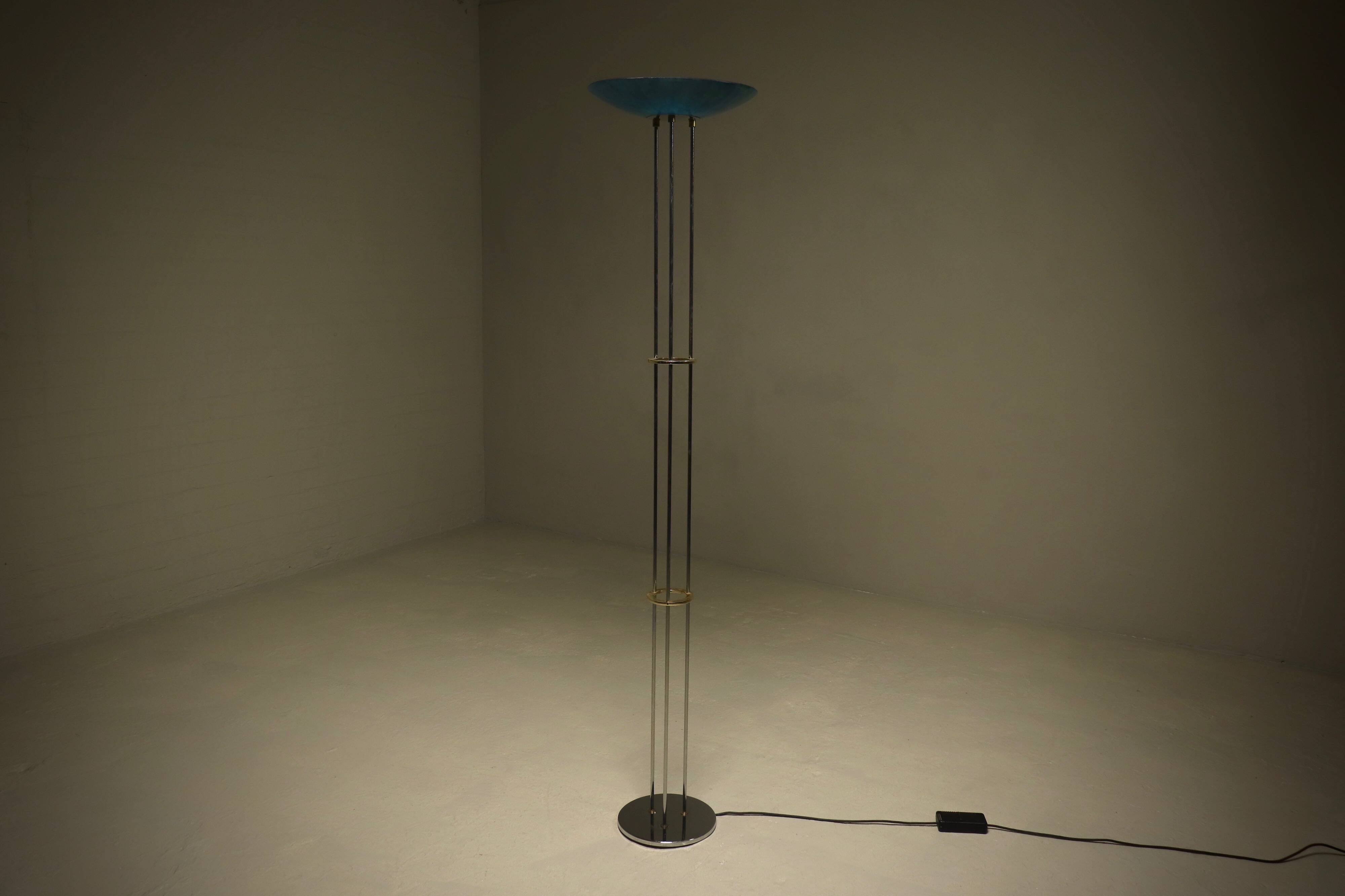 Handcrafted Studio Made Floor Lamp by Ralph Zernisch 1980s