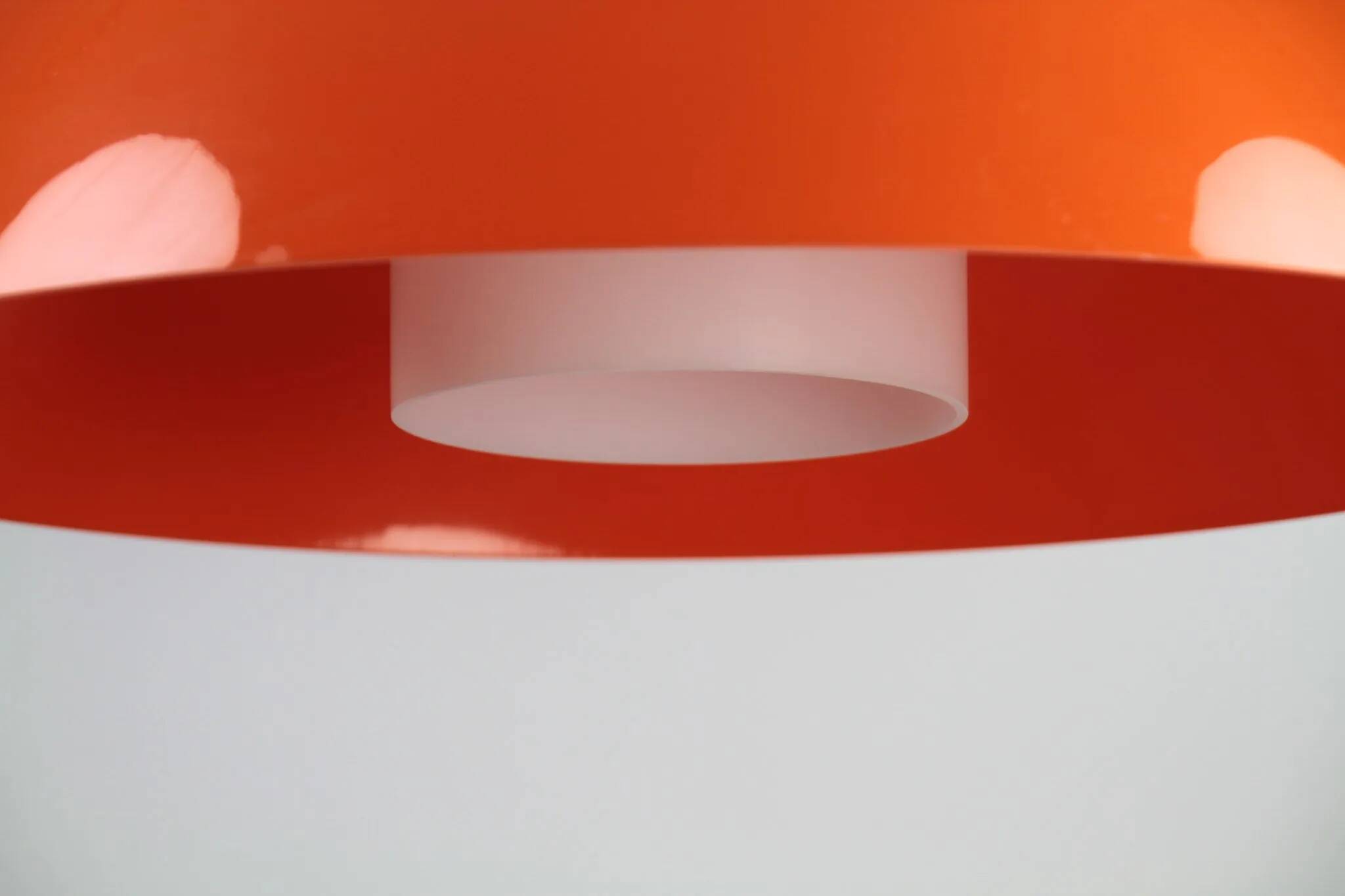 Pendant Lamp – Plastic and Teak, Model 549 – Uno & Östen Kristiansson for Luxus Vittsjö, Sweden, 1960s
