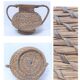 Vase in straw and plant fibers French folk art mid-twentieth century