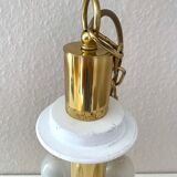 Hanging lamp wkr leuchten, brass chandelier, vintage interior.