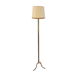 Bronze floor lamp with bamboo effect