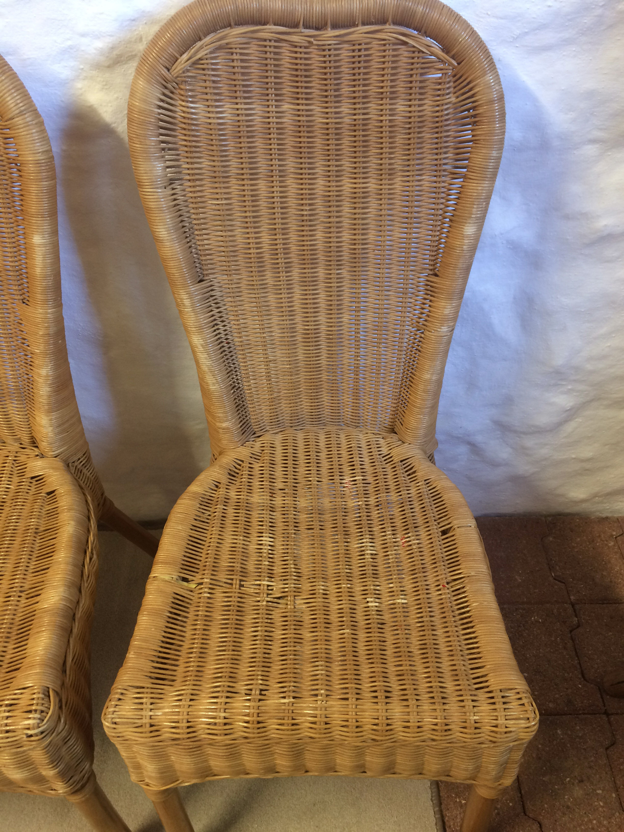 4 rattan chairs